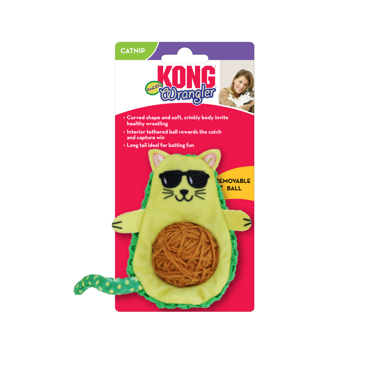 KONG® Wrangler AvoCATo (pour chats) - Le Royaume de Lecki