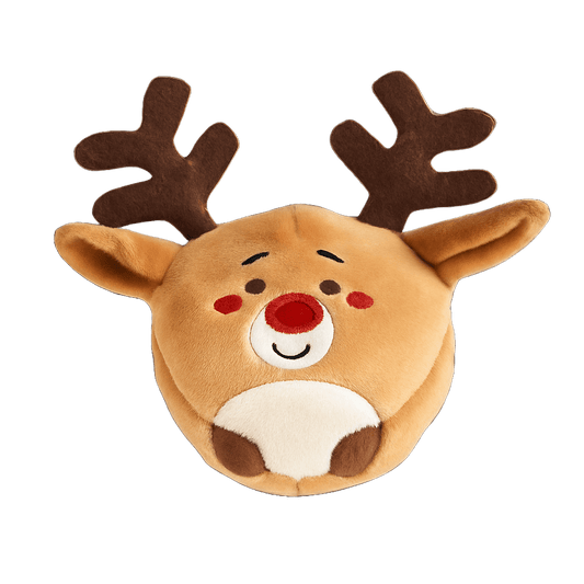 Peluche balle avec couineur Renne Bubimex - Le Royaume de Lecki