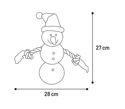 Peluche de Noël Annalise le Bonhomme de neige - Le Royaume de Lecki