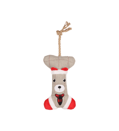 Peluche de Noël avec corde Beto l'Os - Le Royaume de Lecki
