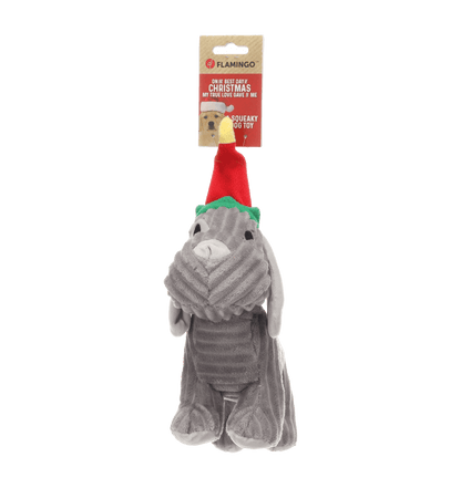 Peluche de Noël Aviana le Chien gris - Le Royaume de Lecki