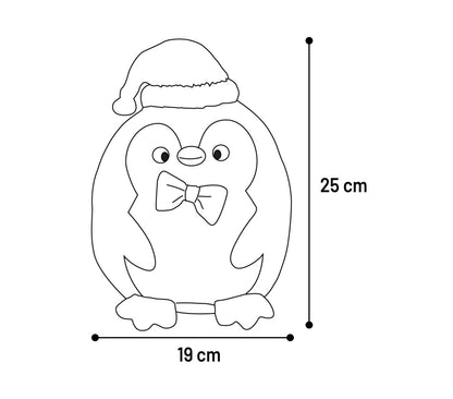 Peluche de Noël Bollo le Pingouin noir - Le Royaume de Lecki
