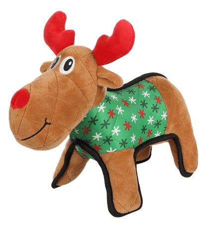 Peluche de Noël Quilty le Caribou brun - Le Royaume de Lecki