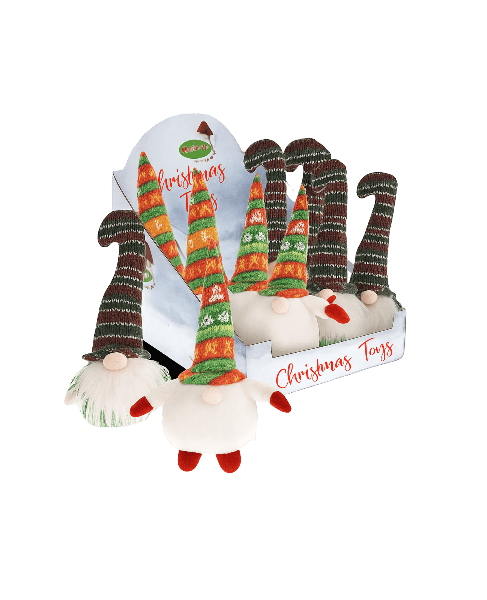 Peluche Lutin coloré de Noël Bubimex - Le Royaume de Lecki