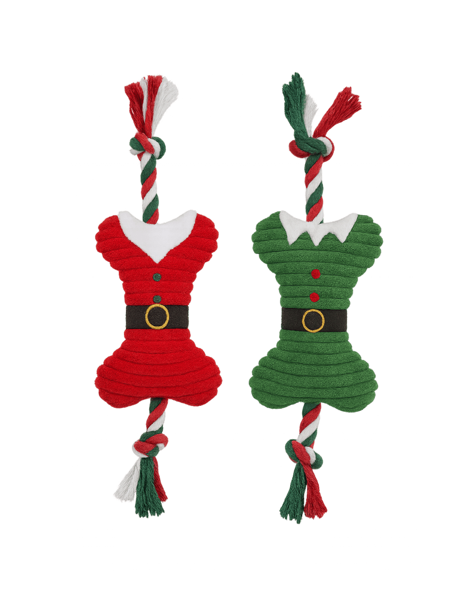 Peluche Os de Noël avec corde Bubimex - Le Royaume de Lecki