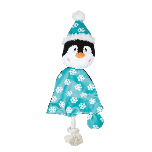 Peluche sonore triangle Pingouin de Noël - Le Royaume de Lecki