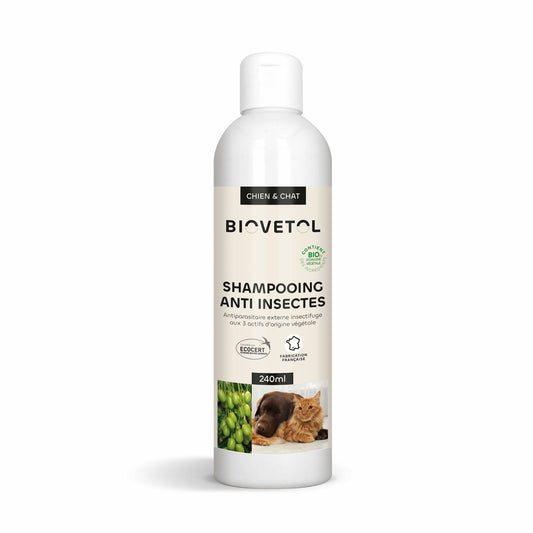 Shampooing anti-insectes Biovetol - Le Royaume de Lecki