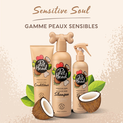 Spray sans rinçage peaux sensibles Pet Head - Le Royaume de Lecki