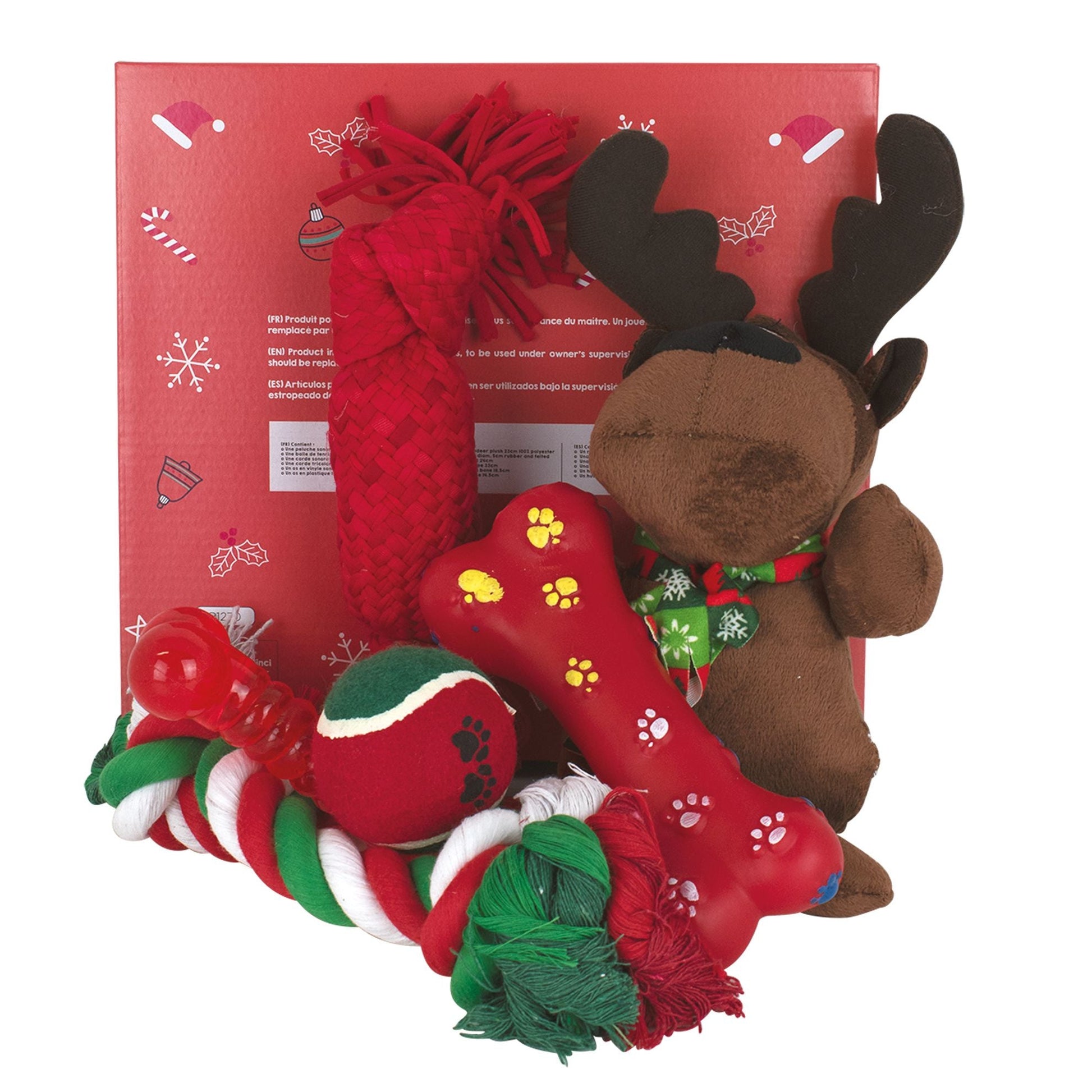 Coffret de 6 jouets de Noël pour chien - Le Royaume de Lecki