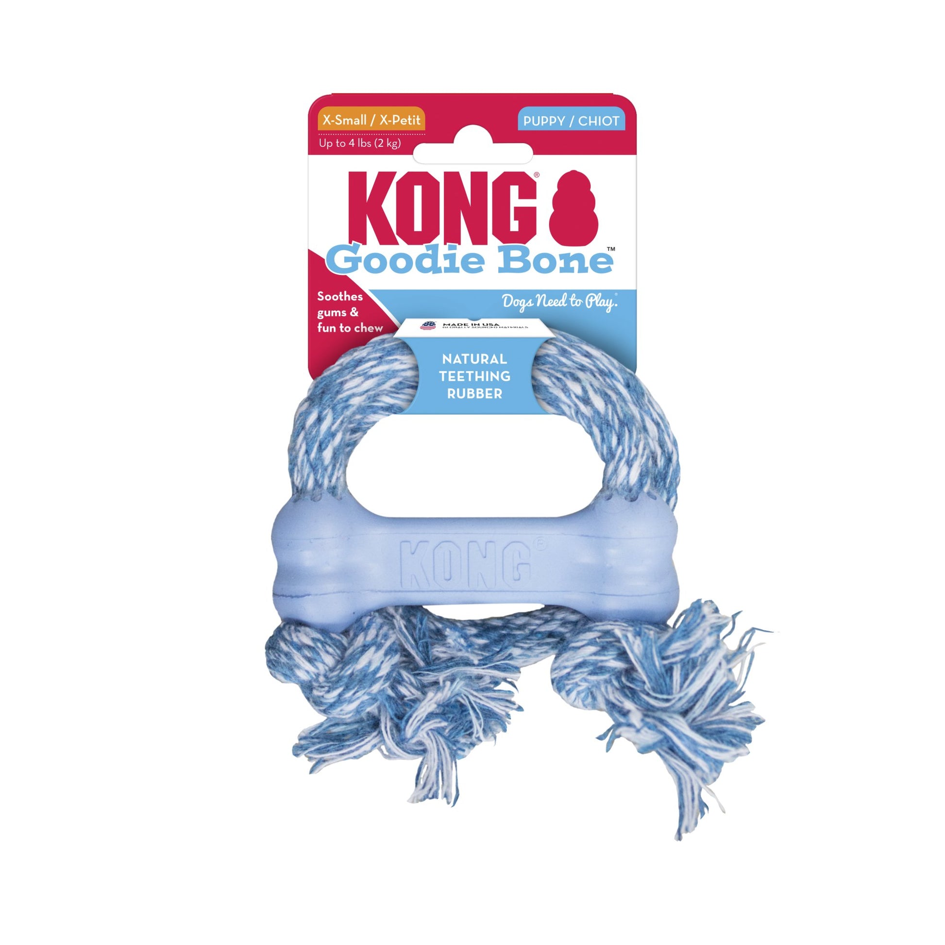 KONG® Puppy Goodie Bone avec corde - Le Royaume de Lecki