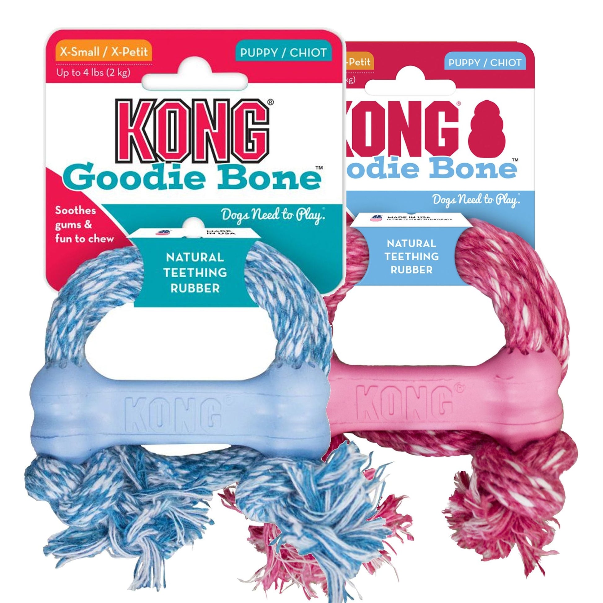 KONG® Puppy Goodie Bone avec corde - Le Royaume de Lecki