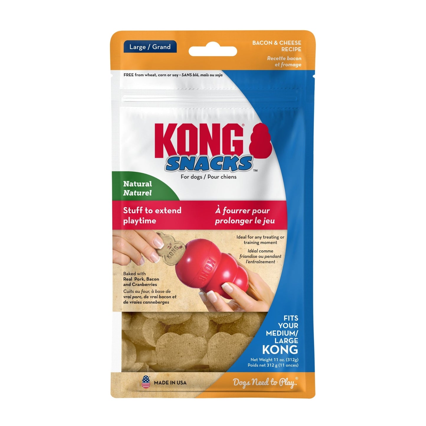 KONG® Snacks au Bacon et Fromage - Le Royaume de Lecki