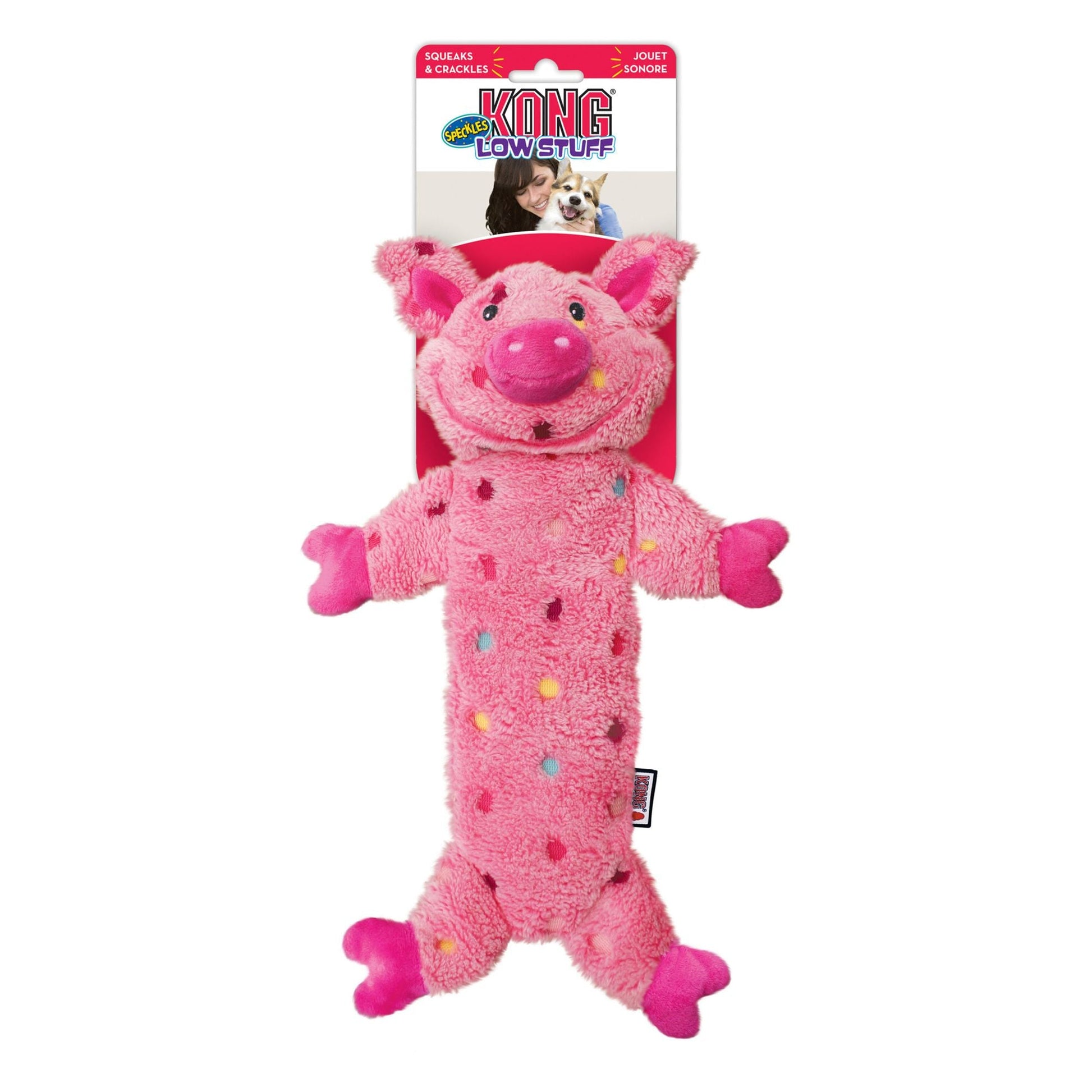 KONG® Speckles Low Stuff Cochon - Le Royaume de Lecki