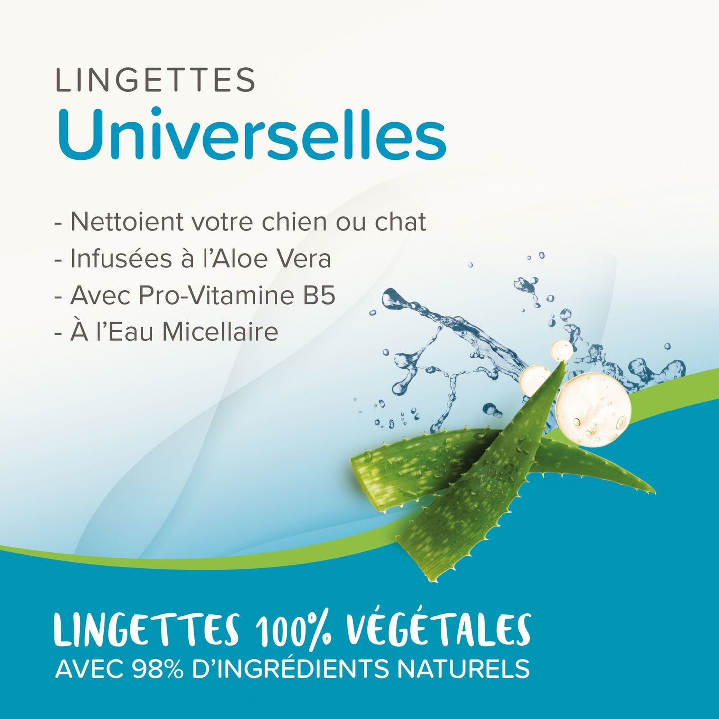 Lingettes végétales universelles Beaphar - Le Royaume de Lecki