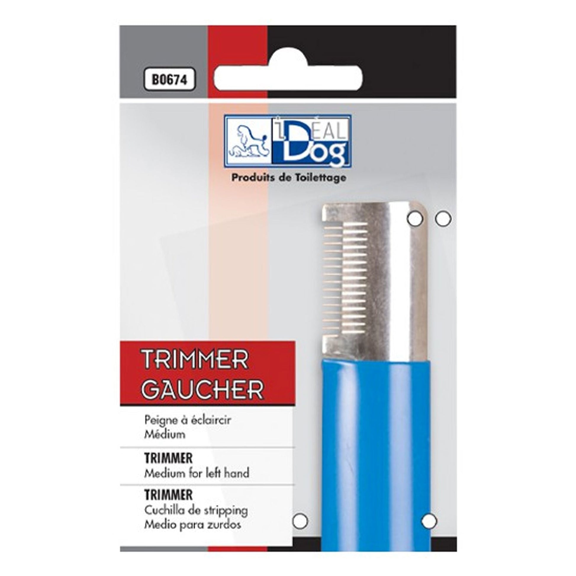 Trimmer Gaucher 14 dents IdealDog - Le Royaume de Lecki